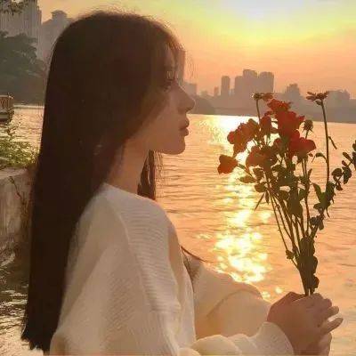 唯美落日头像女生头像落日夕阳日落头像女背景夕阳的照片高清夕阳图片