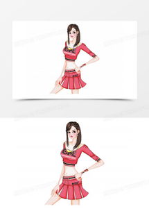 图片素材卡通美女设计模板下载熊猫办公