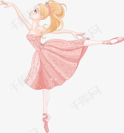 独自跳芭蕾舞的卡通女孩素材图片免费下载高清装饰图案png千库网图片编号6664342