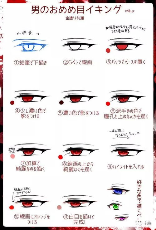 这一波日系人物眼睛,好美