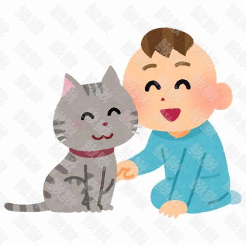 和婴儿在一起玩的很好的小狗狗猫咪小猫手绘卡通插画手绘png儿童插画免扣素材1阿猫阿狗