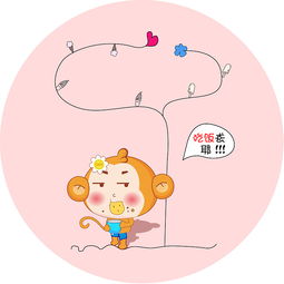 卡通猴子头像