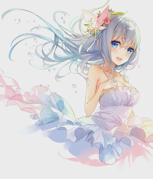 动漫美图银发美少女