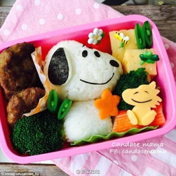香港潮妈巧做便当各种卡通人物栩栩如生健康养眼