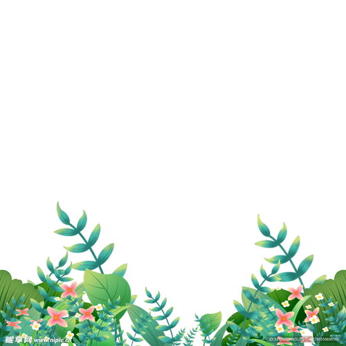 手绘卡通花草装饰元素设计图其他图标标志图标
