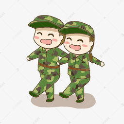 卡通军事夏令营卡通人物素材图片免费下载千库网