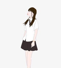 穿短袖短裙的小清新女生图片素材其他格式下载动漫人物大全