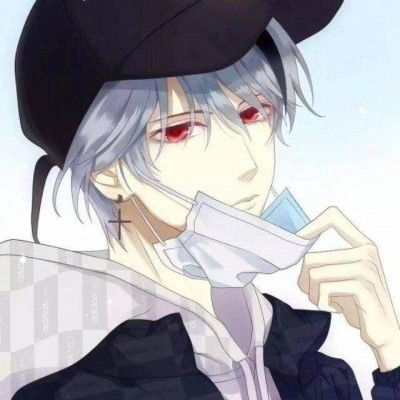 黑白伤感男生二次元qq头像二次元qq动漫头像