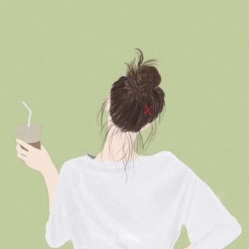 简单气质手绘女生头像