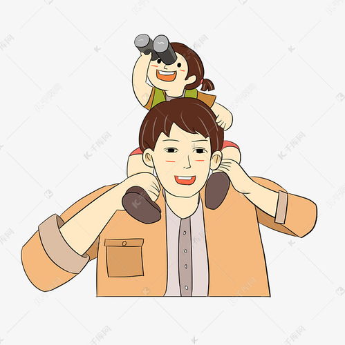 父亲节高级黄爸爸带着女儿冒险素材图片免费下载千库网