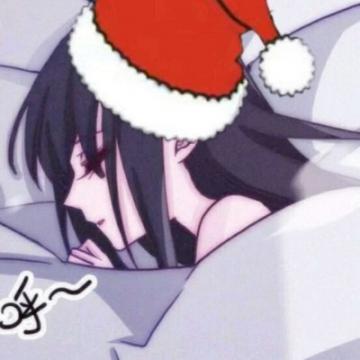 圣诞动漫卡通情侣头像一男一女2019圣诞小红帽情侣头像一对两张