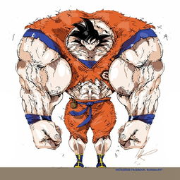 国外插画师给动漫角色加上麒麟臂很粗很大很强悍