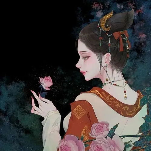 意境古风女生头像锦衣雪华玉颜色回眸一笑天下倾