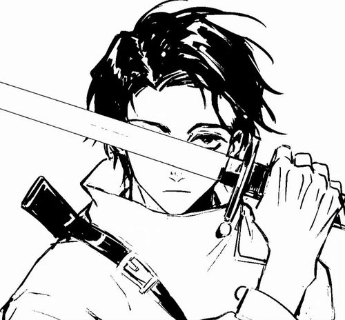 黑白动漫男头