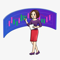 卡通手绘女职业讲解金融插画图片素材其他格式下载动漫人物大全