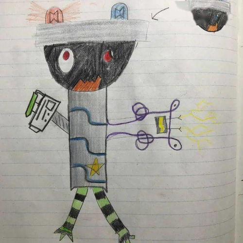 儿子幼稚的涂鸦,被老爸改造成精美的漫画,这老爸简直太有爱