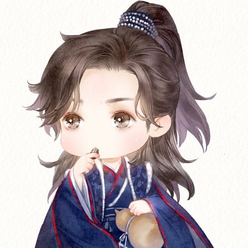 超可爱q版古风动漫头像奶茶是大孩子喝的,今天我喝旺仔牛奶