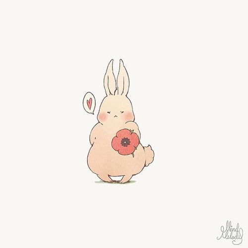 二次元推图君的相册mindmelody的动物插画作品joojeefriends