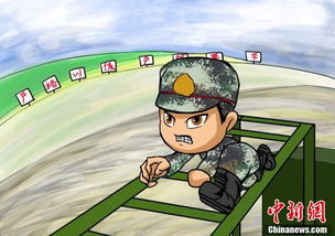 武警官兵原创漫画火热军营火红年