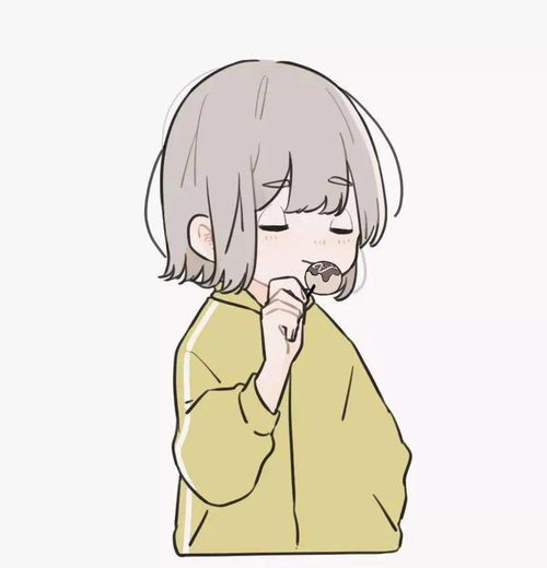 简笔素材简笔卡通女孩,很好画哟