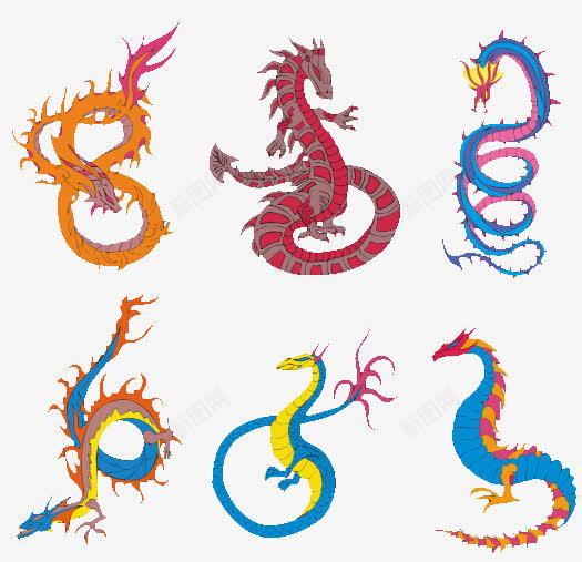 卡通龙插画矢量图免抠png设计图片免费下载页面网页平面电商创意素材纹身图案素材