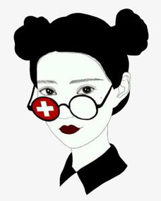 戴眼镜的少女素材图片免费下载高清图标素材psd千库网图片编号7775079