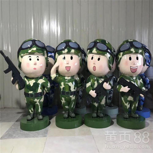 玻璃钢卡通人物雕塑玻璃钢卡通雕塑摆件佛山联尖雕塑-黄页88网