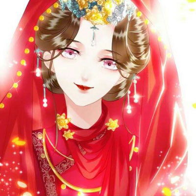 新郎新娘卡通情侣头像古装新郎新娘头像一对两张