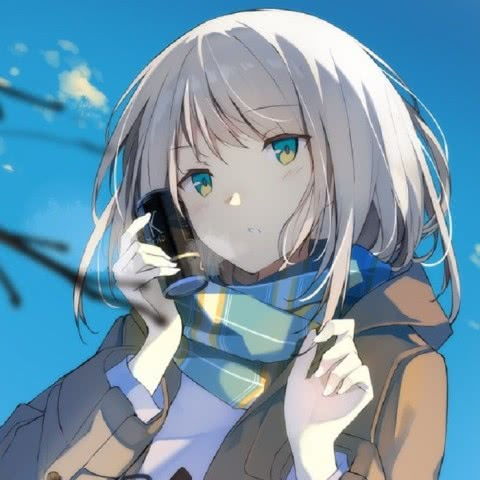 少女心动漫女生头像最长情的陪伴是早安和晚安,你在我身旁