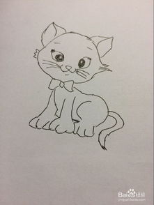 卡通猫的画法