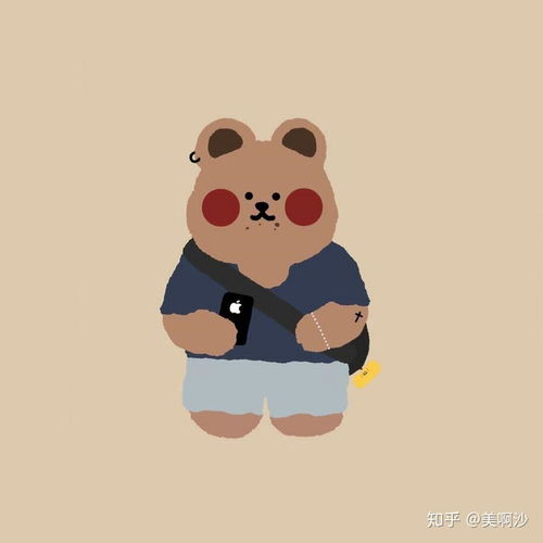 超可爱的小熊头像快来换上叭
