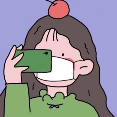 口罩情侣头像卡通一对适合情侣的微信戴口罩头像