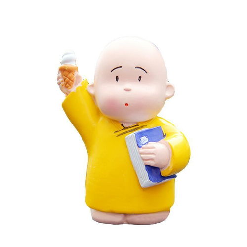 毕业生日礼物贤二货草帽小和尚创意摆件卡通树脂公仔人物摆件礼品