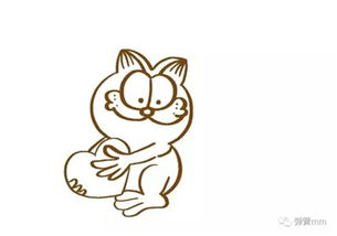 儿童简笔画之加菲猫