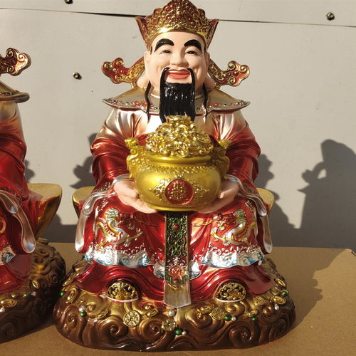财神爷佛像树脂玻璃钢铜彩财源广进文财神居家店铺办公供奉财神