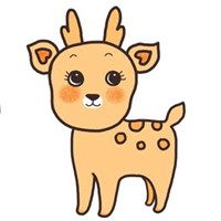 梅花鹿卡通头像微信头像图片大全