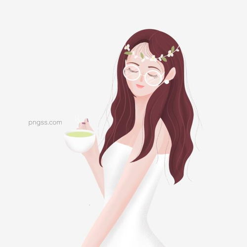 唯美小清新喝茶的女孩子手绘设计图片大小2000x2000px图片尺寸893.51kb来自png搜索网pngss.com免费免扣png素材下载喝茶卡通美女抹胸女孩人物手绘唯美下午茶小清新装饰图案