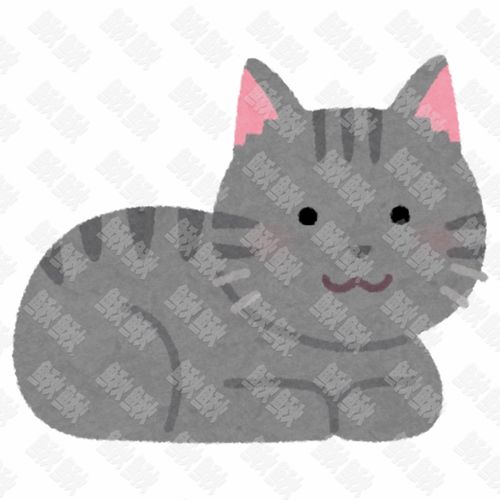 灰色趴着开心的看着屏幕手缩在一起的小猫猫咪手绘卡通插画手绘png儿童插画免扣素材1阿猫阿狗