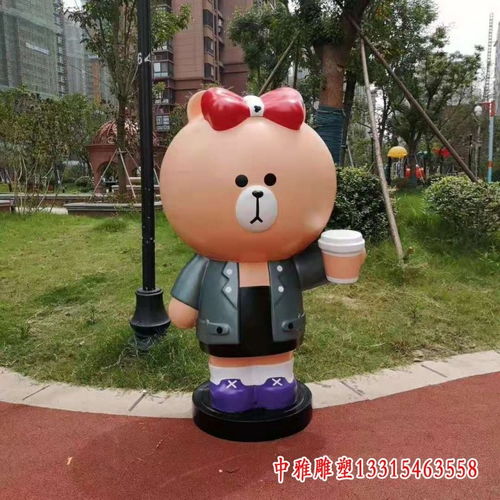 玻璃钢抽象卡通动物雕塑漳州卡通动物玻璃钢雕塑图片中雅雕塑