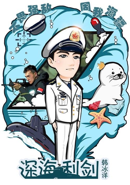 组图深海利剑海浪主题漫画带来海洋气息海军配海浪萌力十足