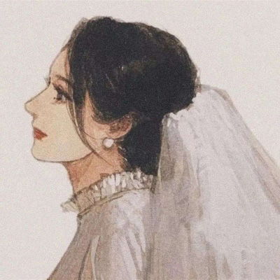 手绘情侣头像一男一女一对两张手绘情侣图片