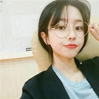 带圆眼镜的女生头像戴复古圆眼镜的女生头像