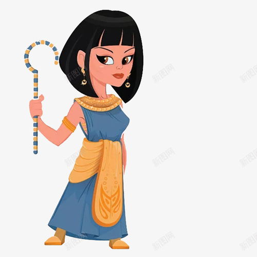 卡通手绘埃及旅游埃及美女页面网页平面电商创意素材美女卡通素材