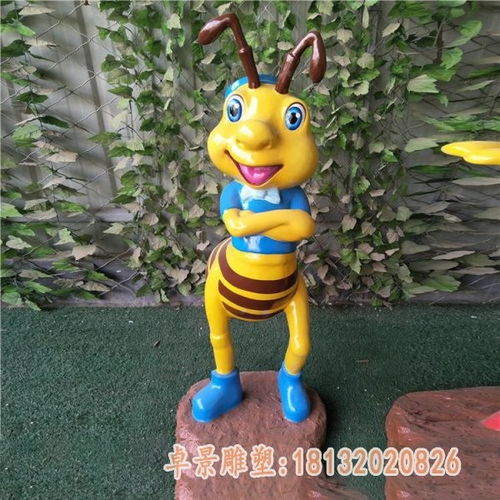 卡通蜜蜂雕塑衡阳树脂卡通蜜蜂雕塑价格卓景雕塑