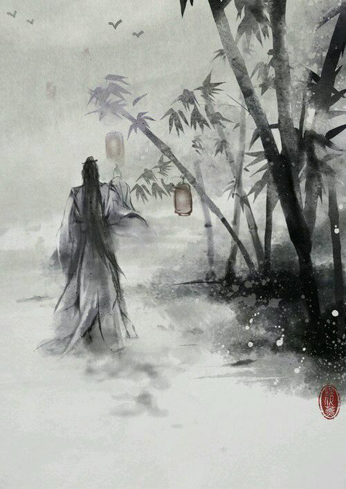 有没有古风背影图片有没有古风黑影背影的图