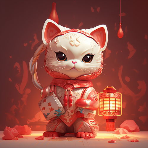 可爱卡通3d招财猫素材图片海报设计下载请至来源处
