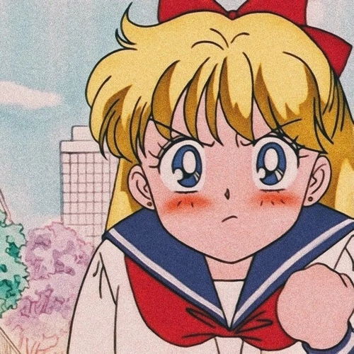 动漫女头你头发乱了哦