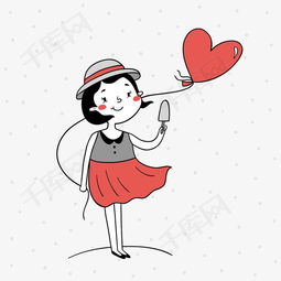 矢量手绘卡通小女孩素材图片免费下载高清图片pngpsd千库网图片编号4070914