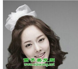绝对好看短发新娘发型图片