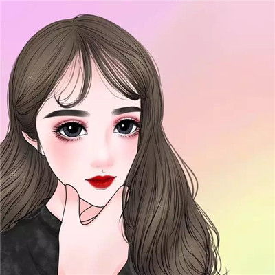 手绘卡通可爱美女头像我们画师真人作品分享